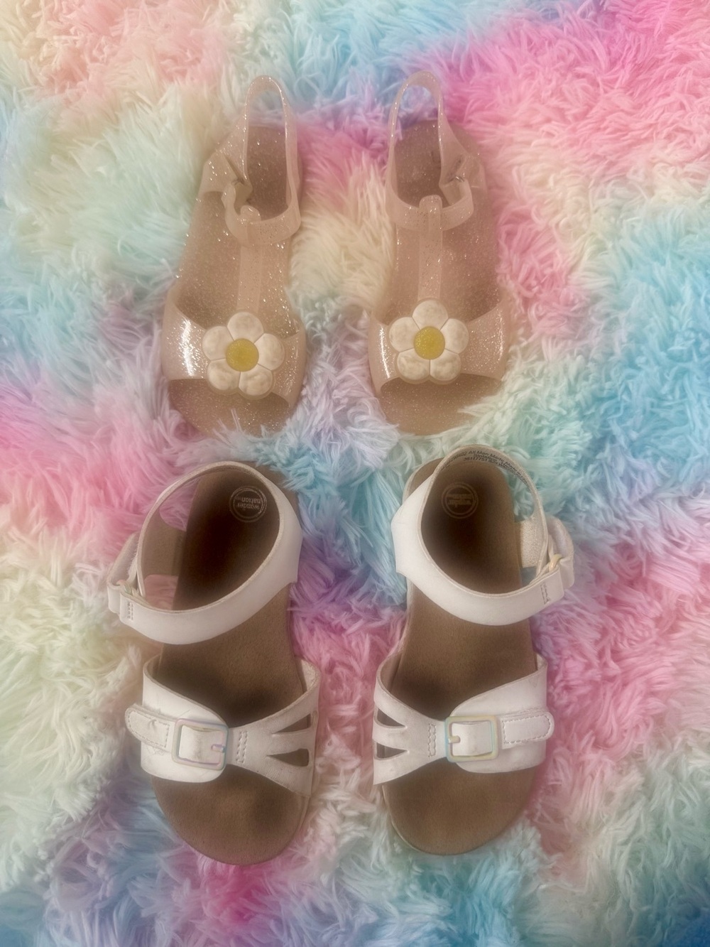 Set of 2 Toddler Girl Kids Summer Sandals Shoes - Picture 12 of 14